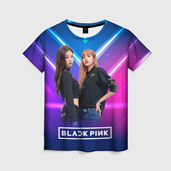 Футболка женская Blackpink neon, цвет: 3D-принт