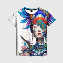 Футболка женская Japanese girl - irezumi - tattoo, цвет: 3D-принт