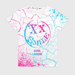 Футболка женская Avril Lavigne neon gradient style, цвет: 3D-принт