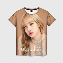 Женская футболка Blackpink Lisa blonde