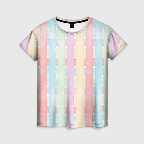 Женская футболка Color lines / 3D-принт – фото 1