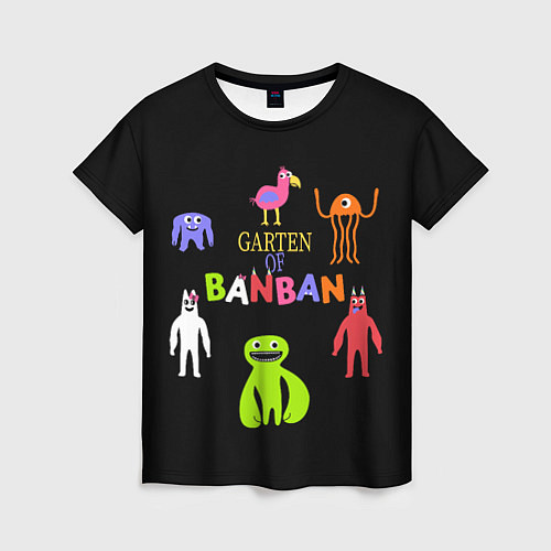 Женская футболка Детский сад Банбана персонажи / 3D-принт – фото 1
