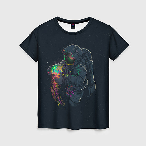 Женская футболка Неизведанный космос / 3D-принт – фото 1