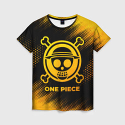 Футболка женская One Piece - gold gradient, цвет: 3D-принт