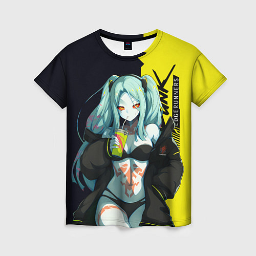 Женская футболка Rebecca - Cyberpunk Edgerunners / 3D-принт – фото 1