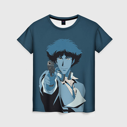Женская футболка Spike Spiegel blue / 3D-принт – фото 1