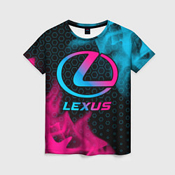 Футболка женская Lexus - neon gradient, цвет: 3D-принт