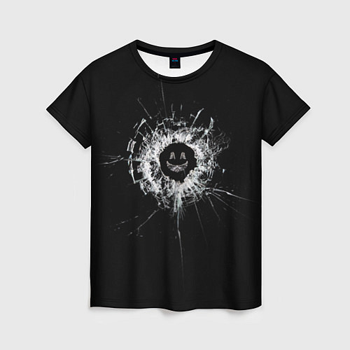 Женская футболка Black Mirror - smile / 3D-принт – фото 1