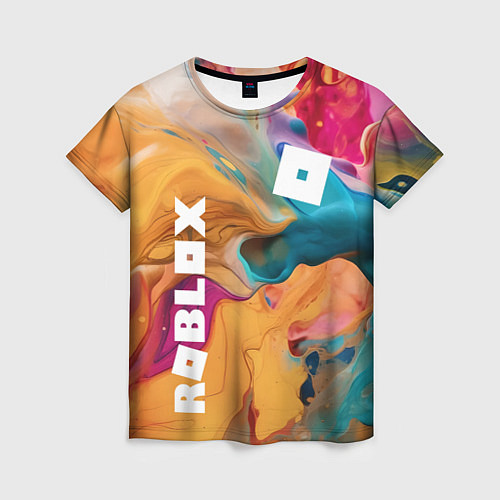 Женская футболка Roblox Logo Color / 3D-принт – фото 1