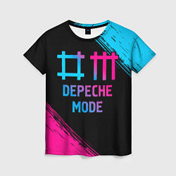 Футболка женская Depeche Mode - neon gradient, цвет: 3D-принт