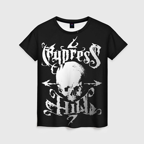 Женская футболка Cypress hill - skull arrows / 3D-принт – фото 1