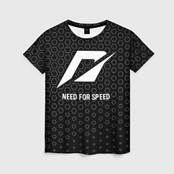Футболка женская Need for Speed glitch на темном фоне, цвет: 3D-принт