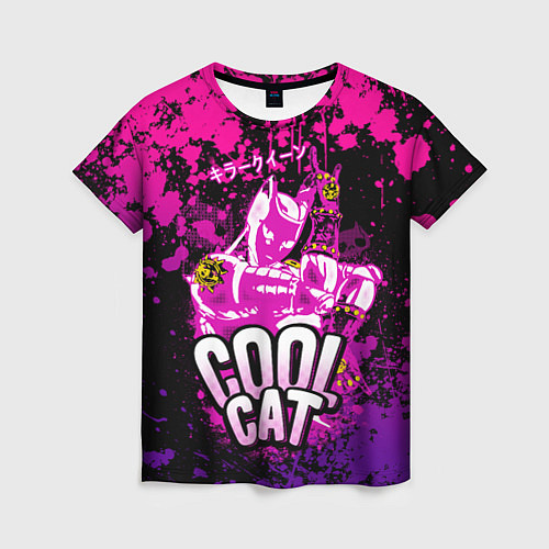 Женская футболка Jo Jo - Королева убийца cool cat / 3D-принт – фото 1