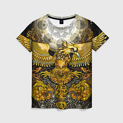 Футболка женская Золотой орёл - славянский орнамент, цвет: 3D-принт