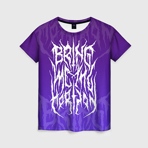 Женская футболка Bring Me The Horizon Lettering / 3D-принт – фото 1