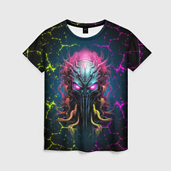 Женская футболка Alien - neon style