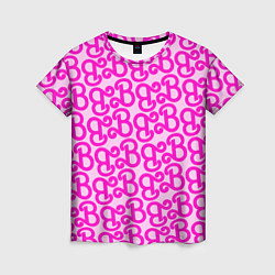 Женская футболка Логотип Барби - буква B