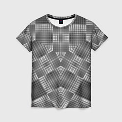 Женская футболка В серых тонах геометрический узор
