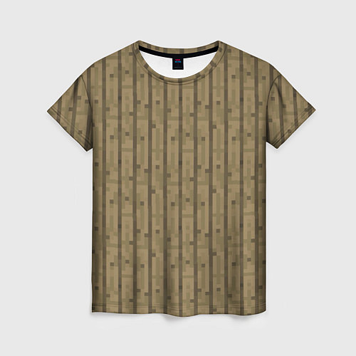 Женская футболка Дубовые доски / 3D-принт – фото 1