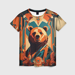 Футболка женская Гордый медведь, цвет: 3D-принт