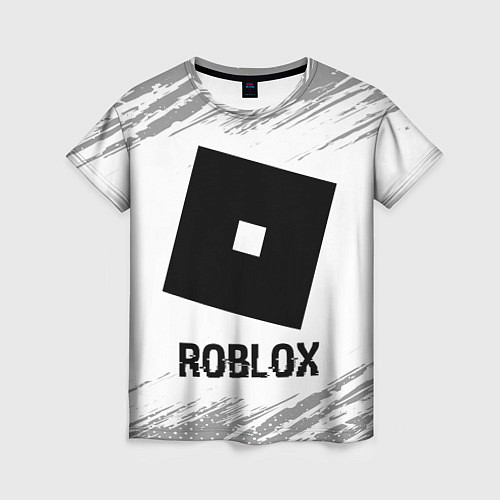 Женская футболка Roblox glitch на светлом фоне / 3D-принт – фото 1