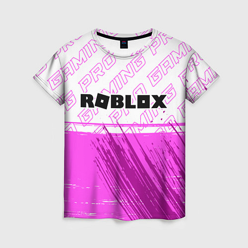 Женская футболка Roblox pro gaming: символ сверху / 3D-принт – фото 1
