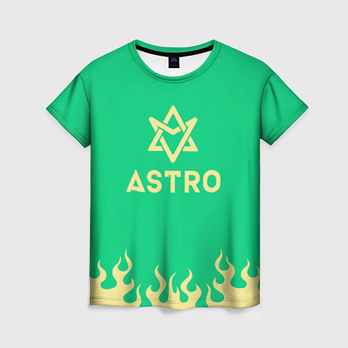 Женская футболка Astro fire / 3D-принт – фото 1