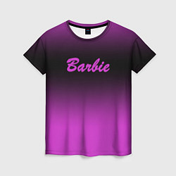 Футболка женская Барби градиент, цвет: 3D-принт