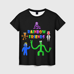 Футболка женская Rainbow friends characters, цвет: 3D-принт