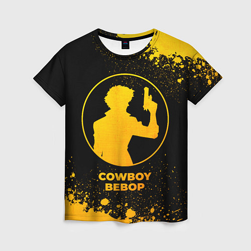 Женская футболка Cowboy Bebop - gold gradient / 3D-принт – фото 1
