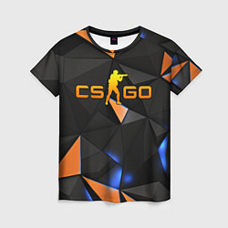 Футболка женская CSGO orange style, цвет: 3D-принт