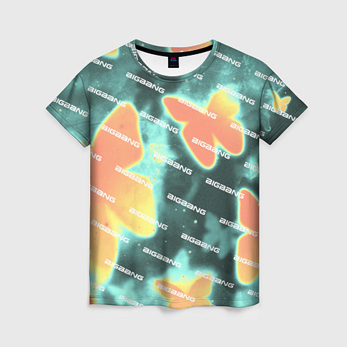 Женская футболка Big Bang Бабочки / 3D-принт – фото 1
