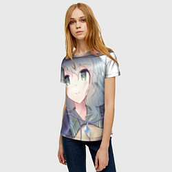 Футболка женская Touhou Project Улыбающаяся Койши Комейдзи, цвет: 3D-принт — фото 2