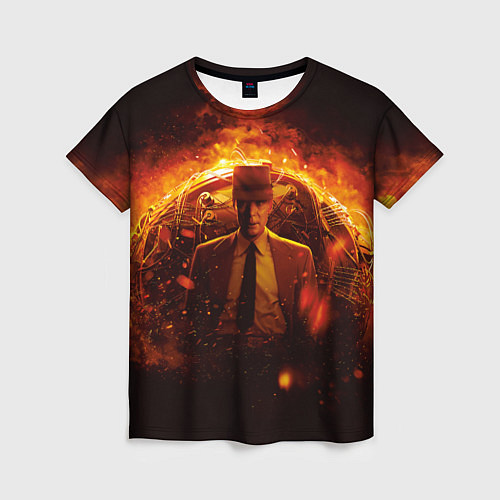 Женская футболка Оппенгеймер и его детище / 3D-принт – фото 1