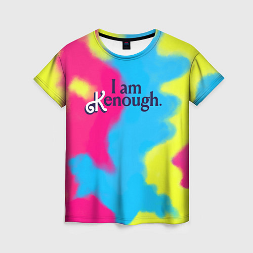 Женская футболка I Am Kenough Tie-Dye / 3D-принт – фото 1