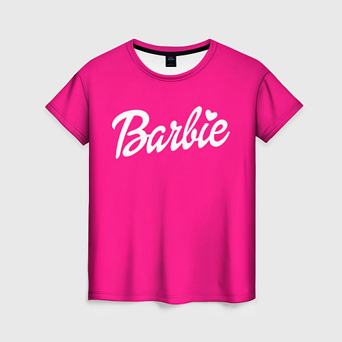 Женская футболка Барби розовая / 3D-принт – фото 1