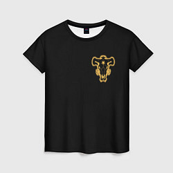 Женская футболка Чёрный клевер - форма быка