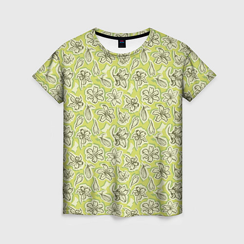 Женская футболка Весенние лилии / 3D-принт – фото 1