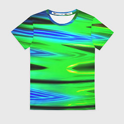 Футболка женская Green blut geometry, цвет: 3D-принт