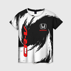 Женская футболка Honda - белые краски