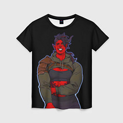 Женская футболка Карлах - Baldurs gate 3