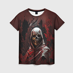 Футболка женская Жрец в маске черепа, цвет: 3D-принт