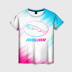 Футболка женская Jaguar neon gradient style, цвет: 3D-принт