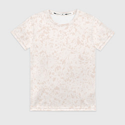 Женская футболка Бежевый паттерн пятна