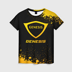 Женская футболка Genesis - gold gradient