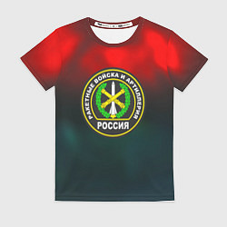 Футболка женская Ракетные войска ПВО, цвет: 3D-принт