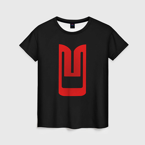 Женская футболка Москвич лого авто / 3D-принт – фото 1