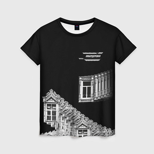 Женская футболка Окна Кибердеревня / 3D-принт – фото 1