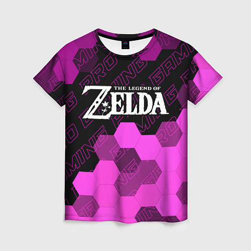 Женская футболка Zelda pro gaming посередине / 3D-принт – фото 1