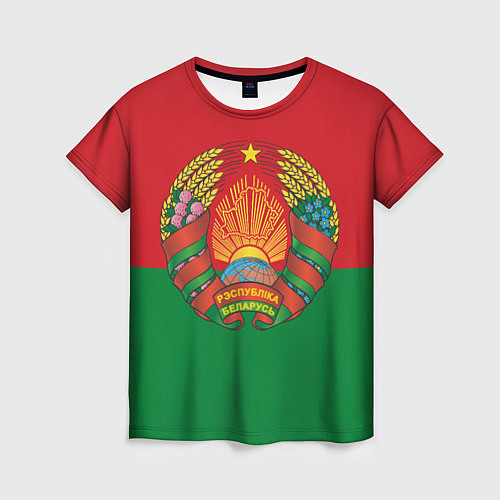 Женская футболка Республика Беларусь / 3D-принт – фото 1